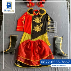Seragam Drumband Bordir Bunga
