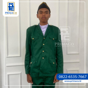 Baju Pasukan Tonti Hijau Minimalis