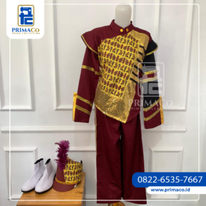 Baju Pasukan Drumband Motif Khas Papua