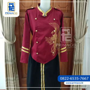 Baju Drumband Bordir Motif