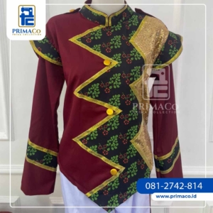 Baju Drumband Motif Batik Etnik Elegan Modern